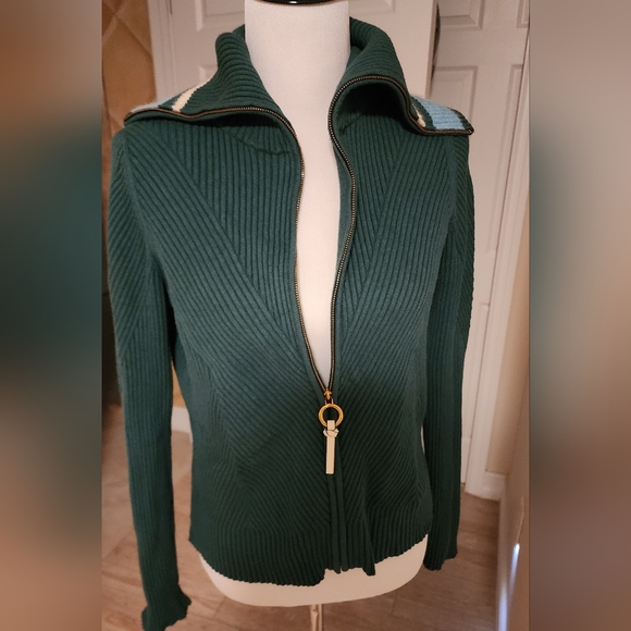 TORY BURCH - Zip front cardigan - Picture 3 of 4